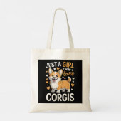 Nur ein Mädchen das Corgis liebt Tragetasche (Rückseite)