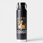 Nur ein Mädchen das Corgis liebt Trinkflasche (Vorne)