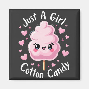 Nur ein Mädchen, das Cotton Candy Liebe Magnet