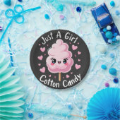 Nur ein Mädchen, das Cotton Candy Liebe Pappteller (Party)