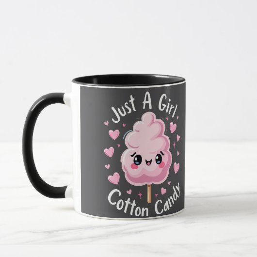Nur ein Mädchen, das Cotton Candy Liebe Tasse (Links)
