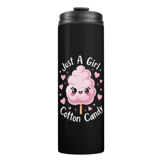 Nur ein Mädchen, das Cotton Candy Liebe Thermosbecher (Vorderseite)