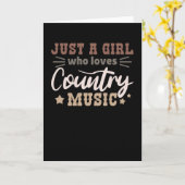 Nur ein Mädchen, das Country Music Liebe Karte (Gelbe Blume)