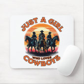 Nur ein Mädchen, das Cowboys Liebe Mousepad (Mit Mouse)