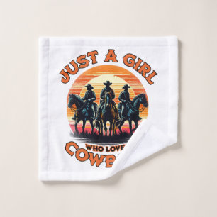 Nur ein Mädchen, das Cowboys liebt Waschlappen