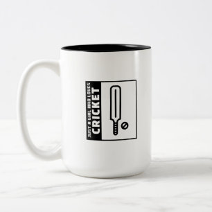 Nur ein Mädchen, das Cricket Liebe Zweifarbige Tasse