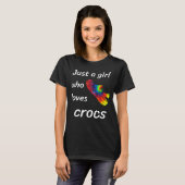 Nur ein Mädchen, das Crocs-Geschenk Liebe für Frau T-Shirt (Vorne ganz)