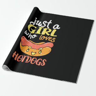 Nur ein Mädchen, das Dackel Liebe Hund Geschenkpapier
