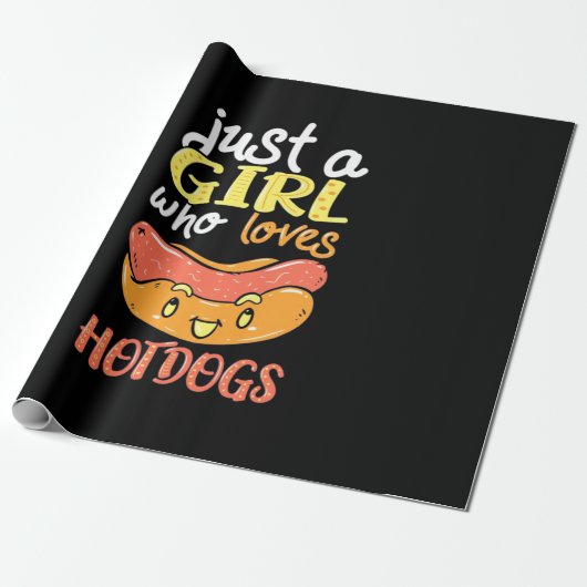 Nur ein Mädchen, das Dackel Liebe Hund Geschenkpapier (Ungerollt)