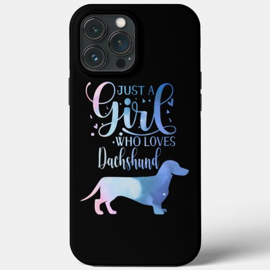 Nur ein Mädchen, das Dackel Liebe Hund Lover Weibc Case-Mate iPhone Hülle (Rückseite)