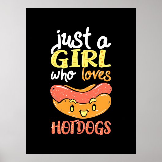 Nur ein Mädchen, das Dackel Liebe Hund Poster (Vorne)