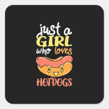 Nur ein Mädchen, das Dackel Liebe Hund