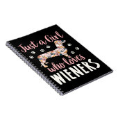 Nur ein Mädchen, das Dackeln Liebe Notizblock (Rechte Seite)