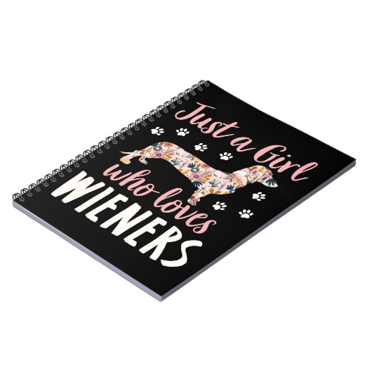 Nur ein Mädchen, das Dackeln Liebe Notizblock (Linke Seite)