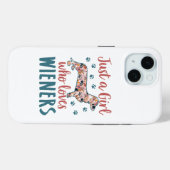 Nur ein Mädchen, das Dackeln Lieben Dackel Lover Case-Mate iPhone Hülle (Rückseite (Horizontal))