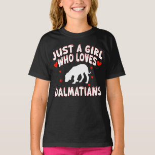 Nur ein Mädchen, das Dalmatiner liebt T-Shirt