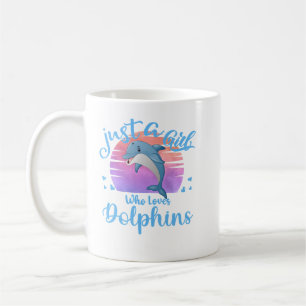 Nur ein Mädchen, das Delfine liebt Kostüm für Mädc Kaffeetasse