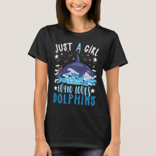 Nur Ein Mädchen Das Delfine Liebt T-Shirt-producto T-Shirt