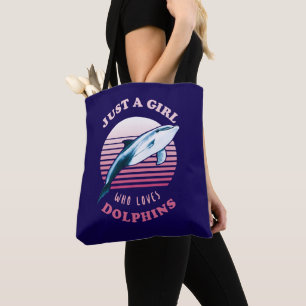 Nur ein Mädchen, das Delphine Liebe Tasche