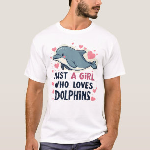 Nur ein Mädchen, das Delphine Lieben T-Shirt