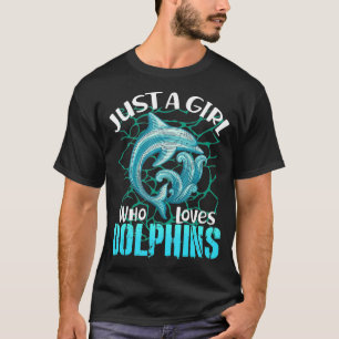 Nur ein Mädchen, das Delphine Sea Animal Lover Zo T-Shirt