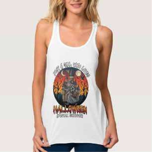 Nur ein Mädchen, das den Halloween-Postdienst mag Tank Top