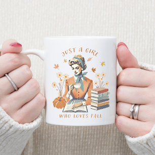 Nur ein Mädchen, das den Herbst liebt Kaffeetasse