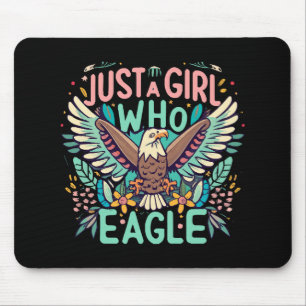 nur ein Mädchen, das den Philippinenadler liebt Mousepad