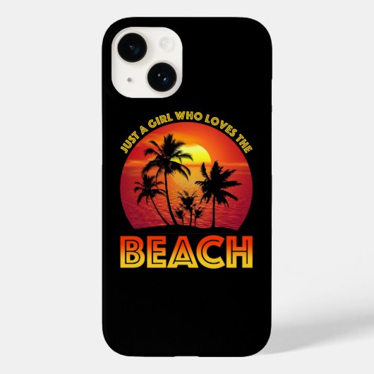 Nur ein Mädchen, das den Strand Liebe Case-Mate iPhone Hülle (Rückseite)
