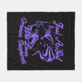 Nur ein Mädchen, das deutsche Hirten Liebe Fleecedecke (Vorderseite (Horizontal))