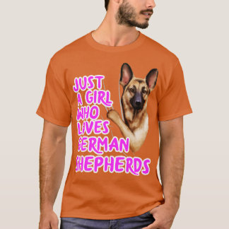 Nur ein Mädchen, das deutsche Hirten Liebe T-Shirt