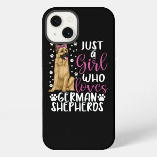Nur ein Mädchen, das deutsche Schäferhunde Liebe L iPhone 13 Hülle