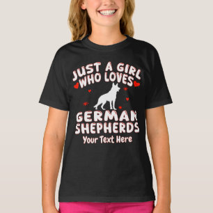 Nur ein Mädchen, das Deutsche Schäferhunde liebt, T-Shirt