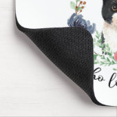 Nur ein Mädchen, das die blaue Blume Liebe Mousepad (Ecke)