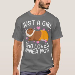 Nur ein Mädchen, das die Guinea Liebe, schwänzt ei T-Shirt