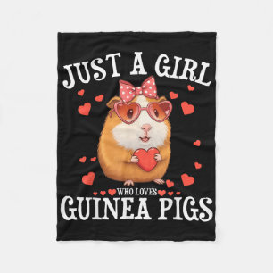 Nur ein Mädchen, das die Guinea Liebe, schweine Fr Fleecedecke