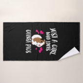 Nur ein Mädchen, das die Guinea Liebe, schweine Gu Badehandtuch (Badehandtuch)