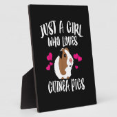 Nur ein Mädchen, das die Guinea Liebe, schweine Gu Fotoplatte (Seite)