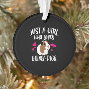 Nur ein Mädchen, das die Guinea Liebe, schweine Gu Ornament