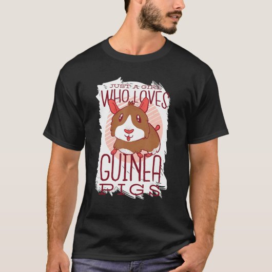Nur ein Mädchen, das die Guinea Liebe, schweine Ma T-Shirt (Vorderseite)