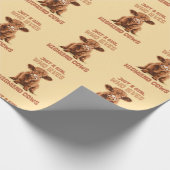 Nur ein Mädchen, das die Kühe der Highlands Liebe Geschenkpapier (Ecke)