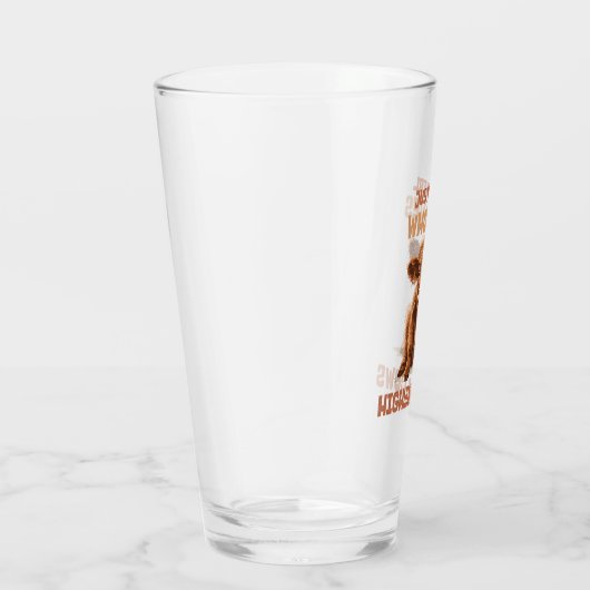 Nur ein Mädchen, das die Kühe der Highlands Liebe Glas (Rechts)