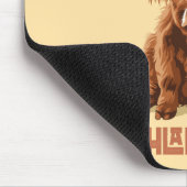 Nur ein Mädchen, das die Kühe der Highlands Liebe Mousepad (Ecke)