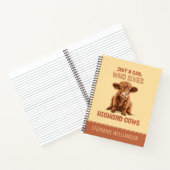 Nur ein Mädchen, das die Kühe der Highlands Liebe Notizblock (Innenseite)