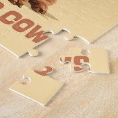 Nur ein Mädchen, das die Kühe der Highlands Liebe Puzzle (Seite)