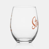 Nur ein Mädchen, das die Kühe der Highlands Liebe Weinglas Ohne Stiel (Links)