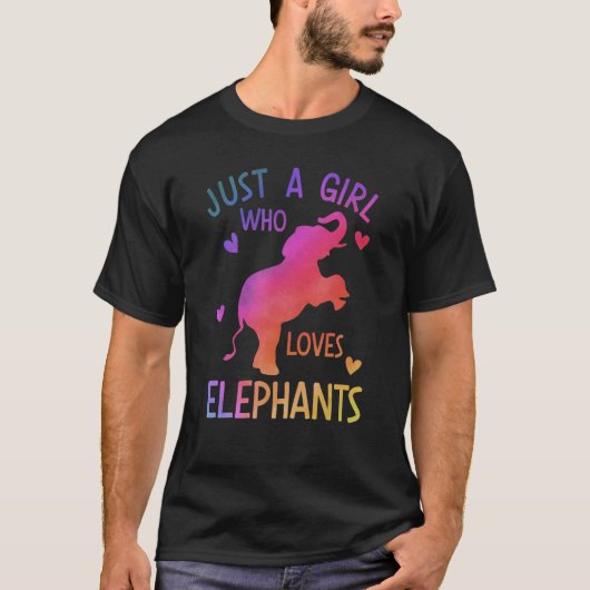 NUR EIN MÄDCHEN, DAS DIE LIEBE HAT, Elephanten Gra T-Shirt (Vorderseite)
