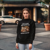 Nur ein Mädchen, das die Lieben fallen Herbst Schw Sweatshirt