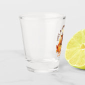 Nur ein Mädchen, das die Lieben fallen lässt - gem Schnapsglas (Links)