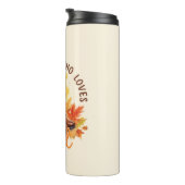 Nur ein Mädchen, das die Lieben fallen lässt - gem Thermosbecher (Nach rechts gedreht)